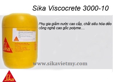sika-viscocrete-3000-10 phu gia giam nuoc be tong